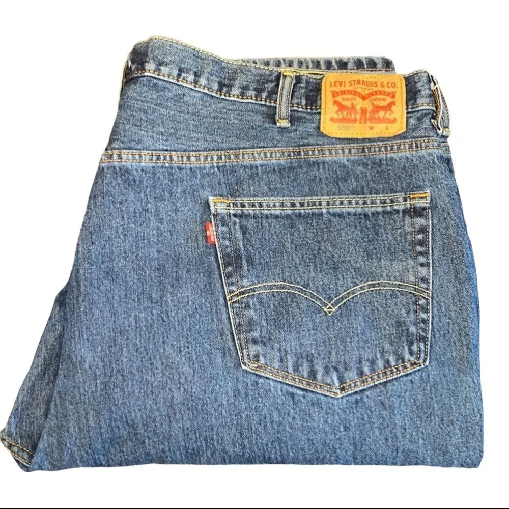 Levi’s 550 Men’s Straight Leg Denim Jeans 52x29